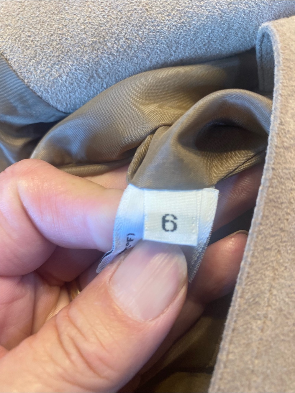 Vintage Russell Taylor Tan Suede-Look Women's Jacket - Picture 10 of 11